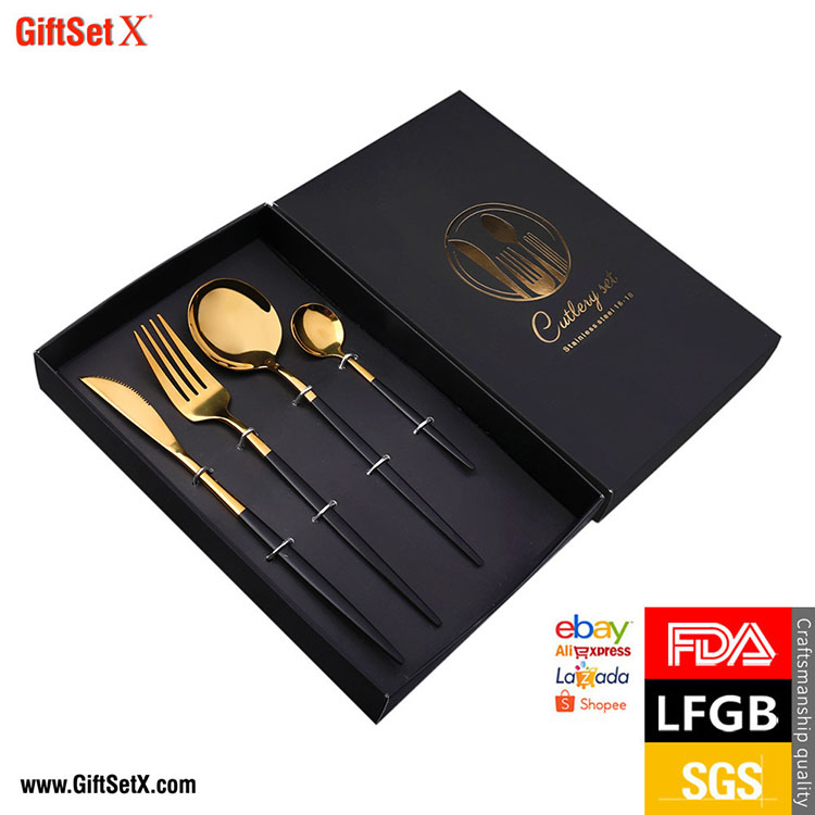 Luxuriöses Geschenkset mit Edelstahlbesteck